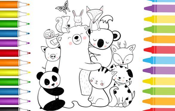 Little Artists - Animal Love - Let’s Draw & Colour Together! | Small ...