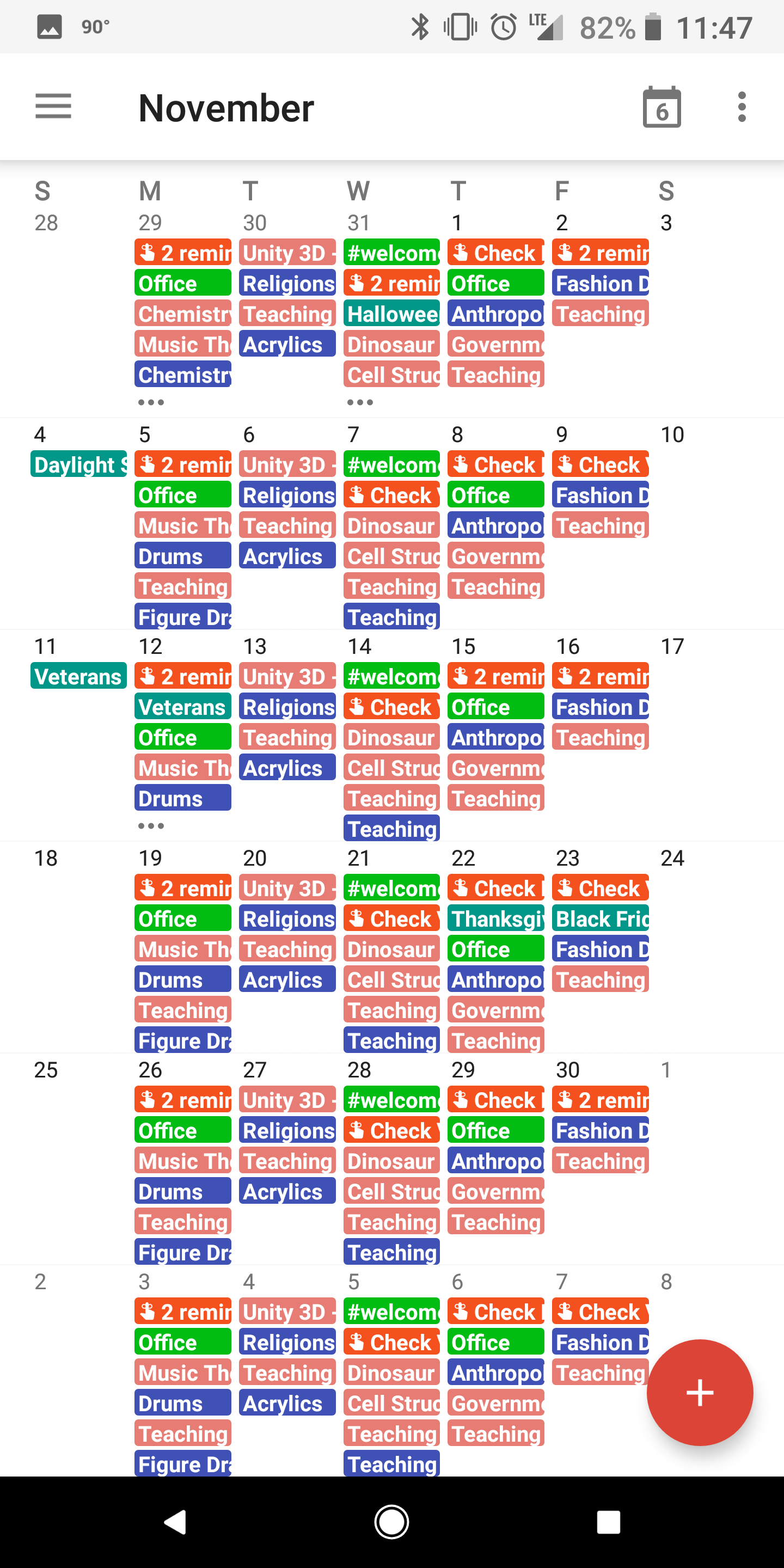 Outschool schedule